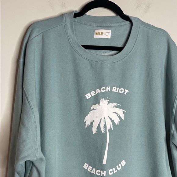 Beach Riot | Women’s Beach Club Oversized Crewneck Sweatshirt Size XL - Picture 2 of 5